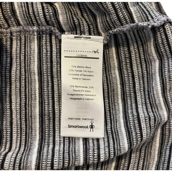 Smartwool Horizon Line Merino Blend Skirt Size Medium Textured Stripe Drawstring - Picture 6 of 6